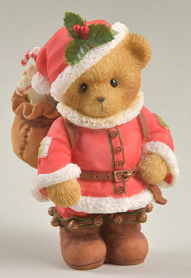 Cherished Teddies Santas Figurine Raymond, Santa's Sending Holiday Wishes - Boxed by Enesco-1