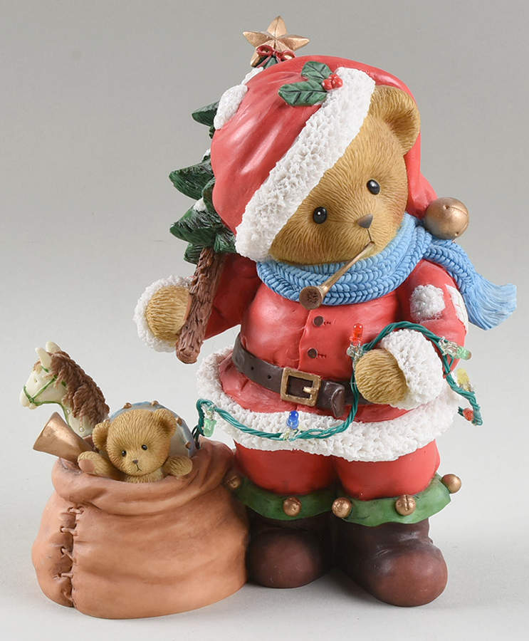 Cherished Teddies Santas Figurine St. Nick, Special Delivery From Chrislov - No Box by Enesco-1