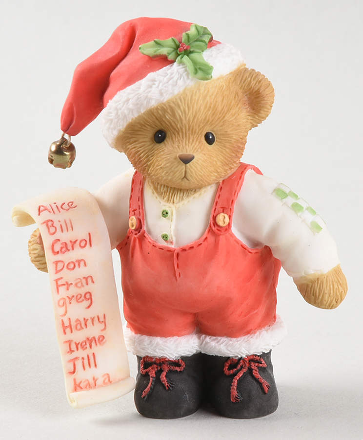 Cherished Teddies Santas Figurine Mack-Santa's Watching, Make Him Proud - No Box by Enesco-1