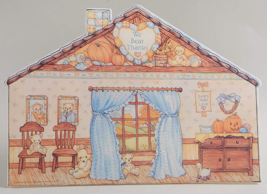 We Bear Thanks Backdrop - Display Rack Wood by Enesco-1