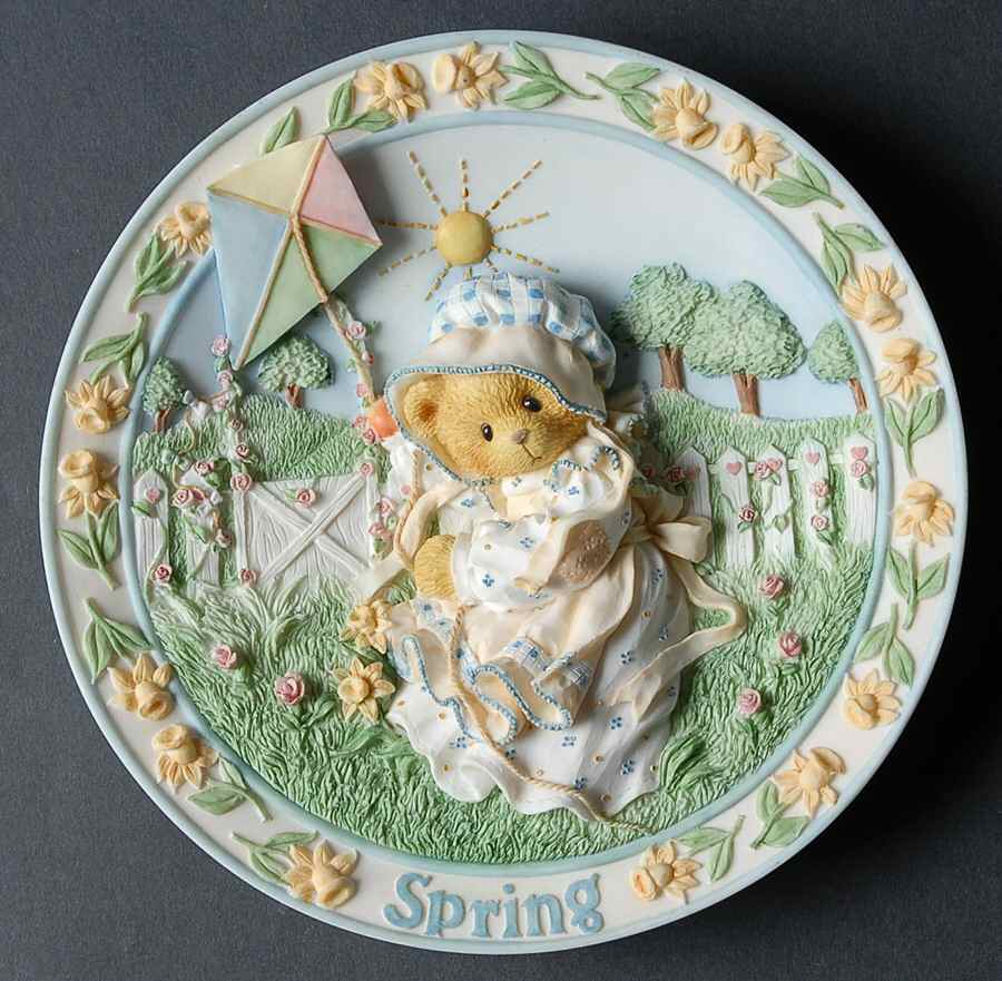Cherished Seasons Plates Spring - No Box by Enesco-1
