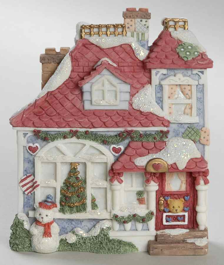 Our Cherished Neighborhood Christmas Decorated House - No Box by Cherished Teddies-1