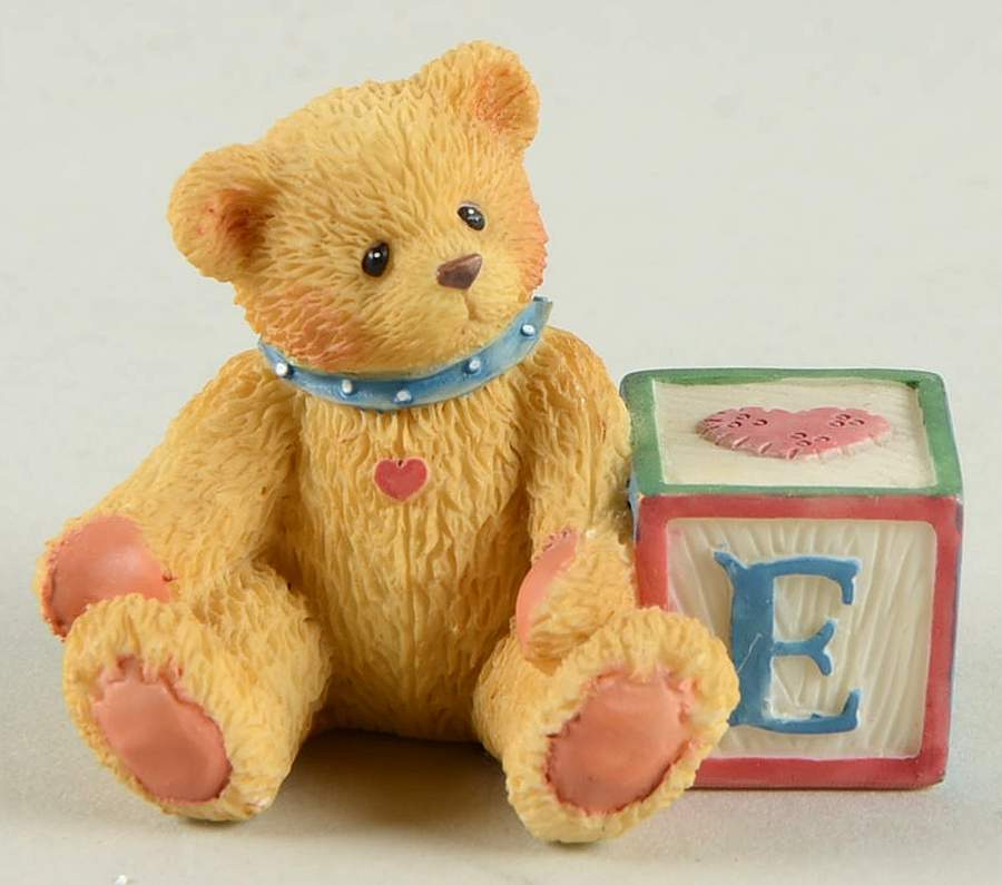 T Is for Teddies E Block - Boxed by Enesco-1