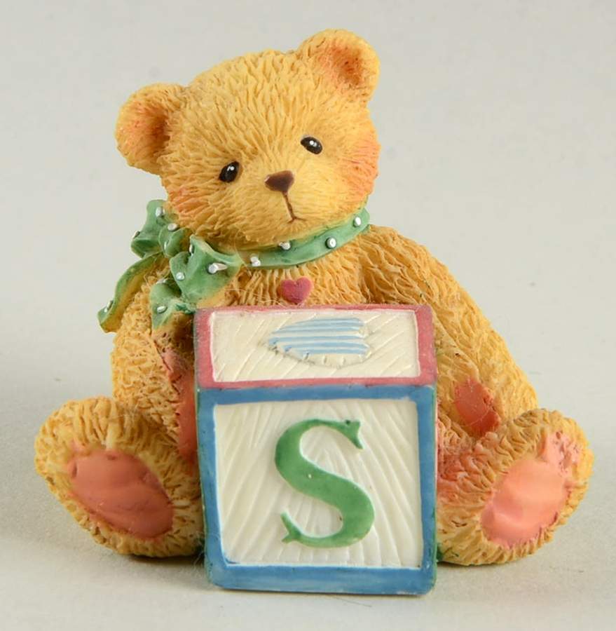 T Is for Teddies S Block - Boxed by Enesco-1