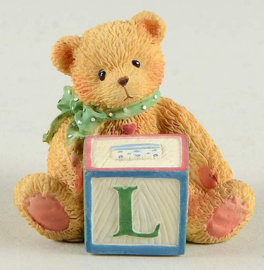 T Is for Teddies L Block - Boxed by Enesco-1