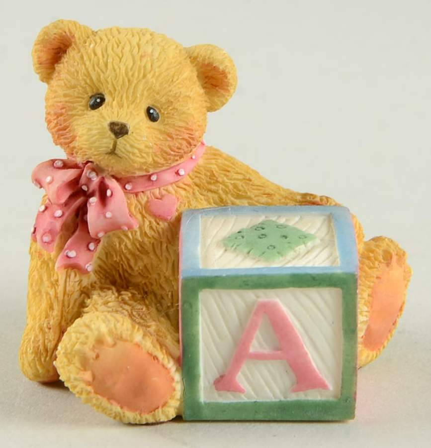 T Is for Teddies A Block - With Box by Enesco-1