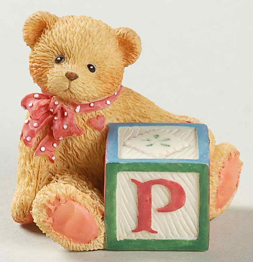 T Is for Teddies P Block - No Box by Enesco-1