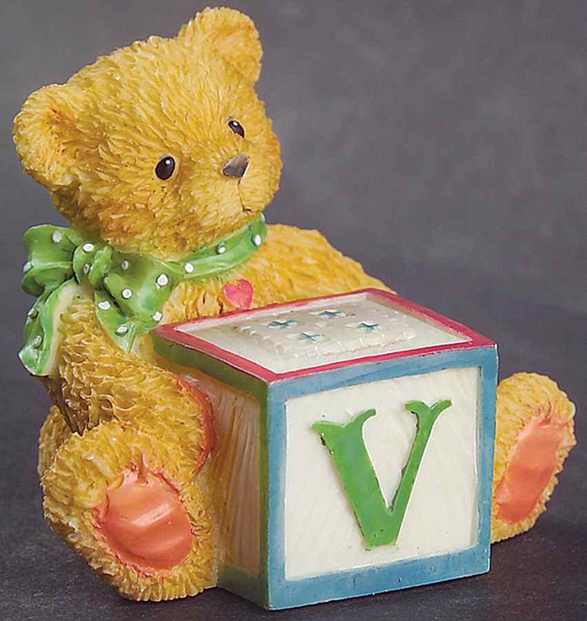 T Is for Teddies V Block - Boxed by Enesco-1