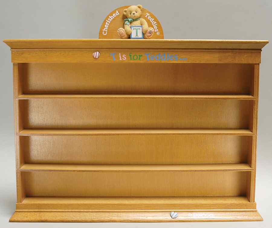 T Is for Teddies Wooden Display Case - Boxed by Enesco-1