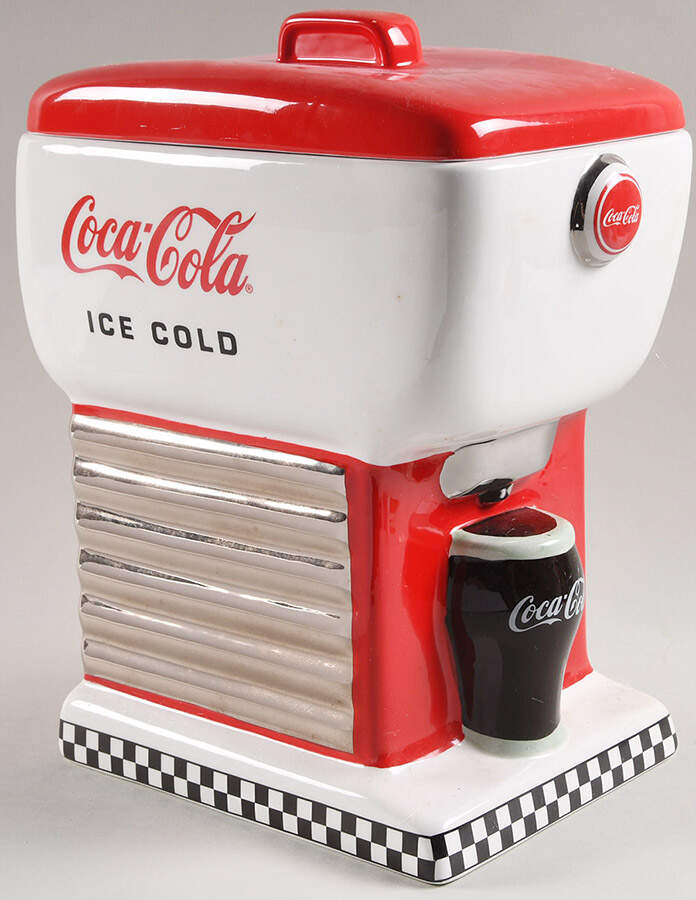 Coca-Cola Cookie Jar Fountain Drink Dispenser - Boxed by Enesco-1