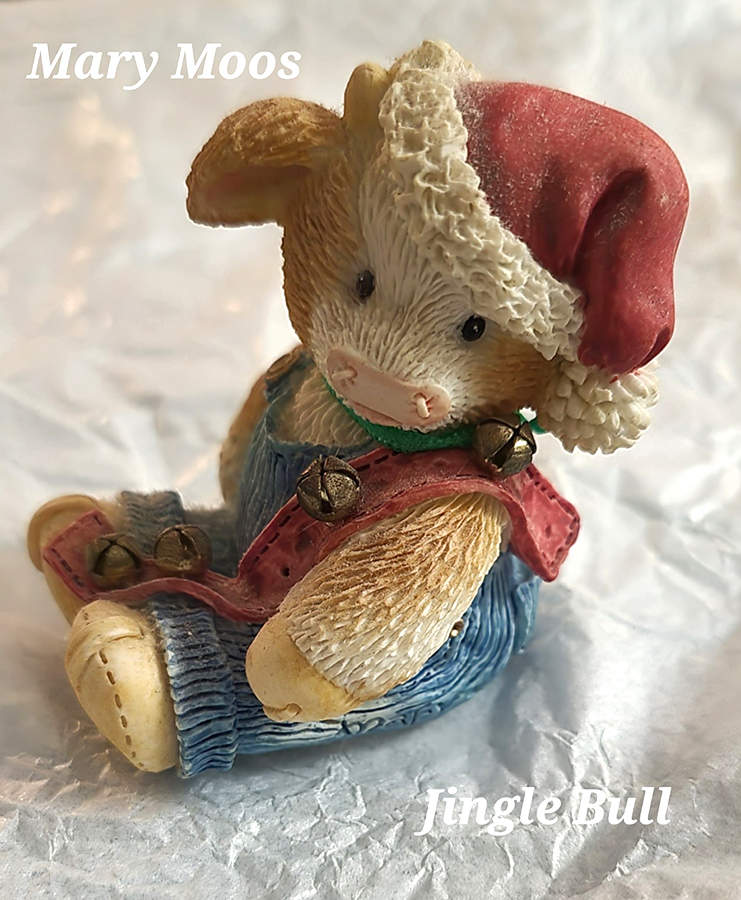 Mary's Moo Moos Christmas Jingle Bull - No Box by Enesco-1