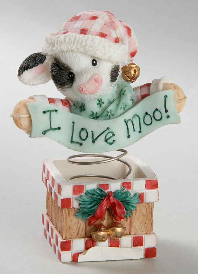 Mary's Moo Moos Christmas Moo In The Box-With Bells - Boxed by Enesco-1