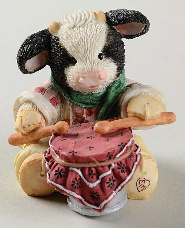 Mary's Moo Moos Christmas Little Drummer Boy - Boxed by Enesco-1