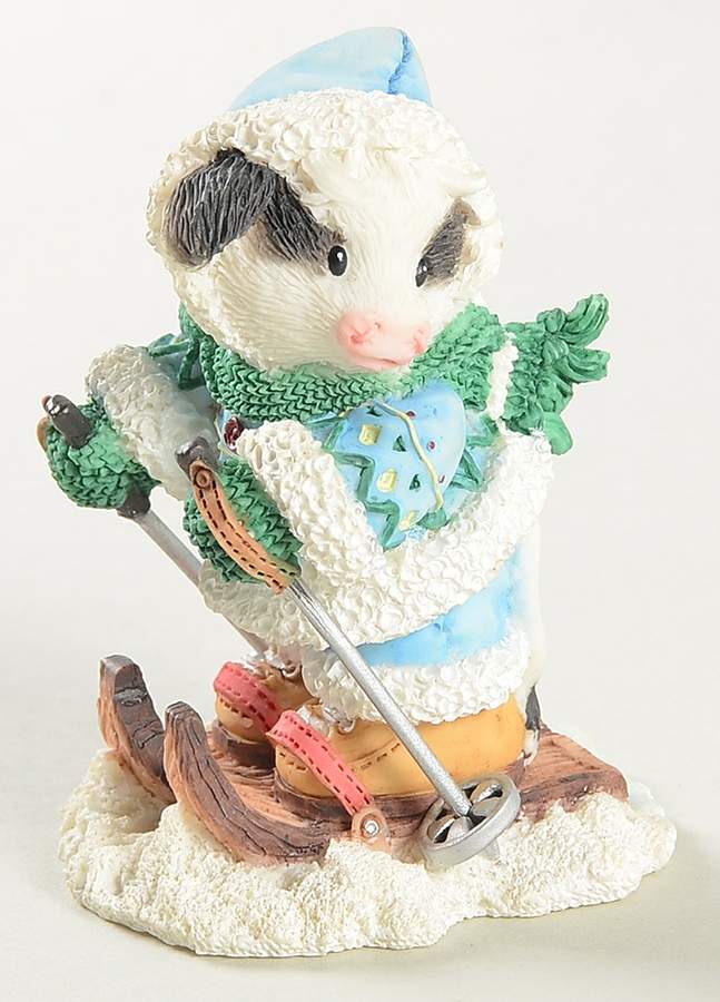 Marys Moo Moos Months of The Year January-Ski Moo Later - No Box by Enesco-1