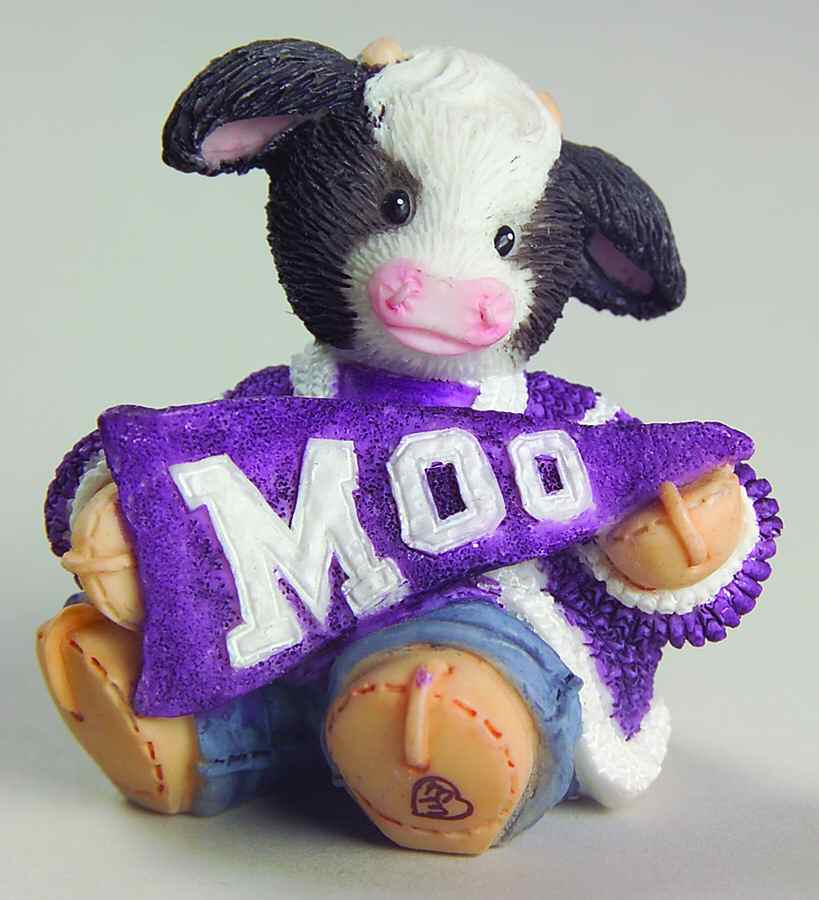 Be Moo To Your School Purple/White - No Box by Enesco-1