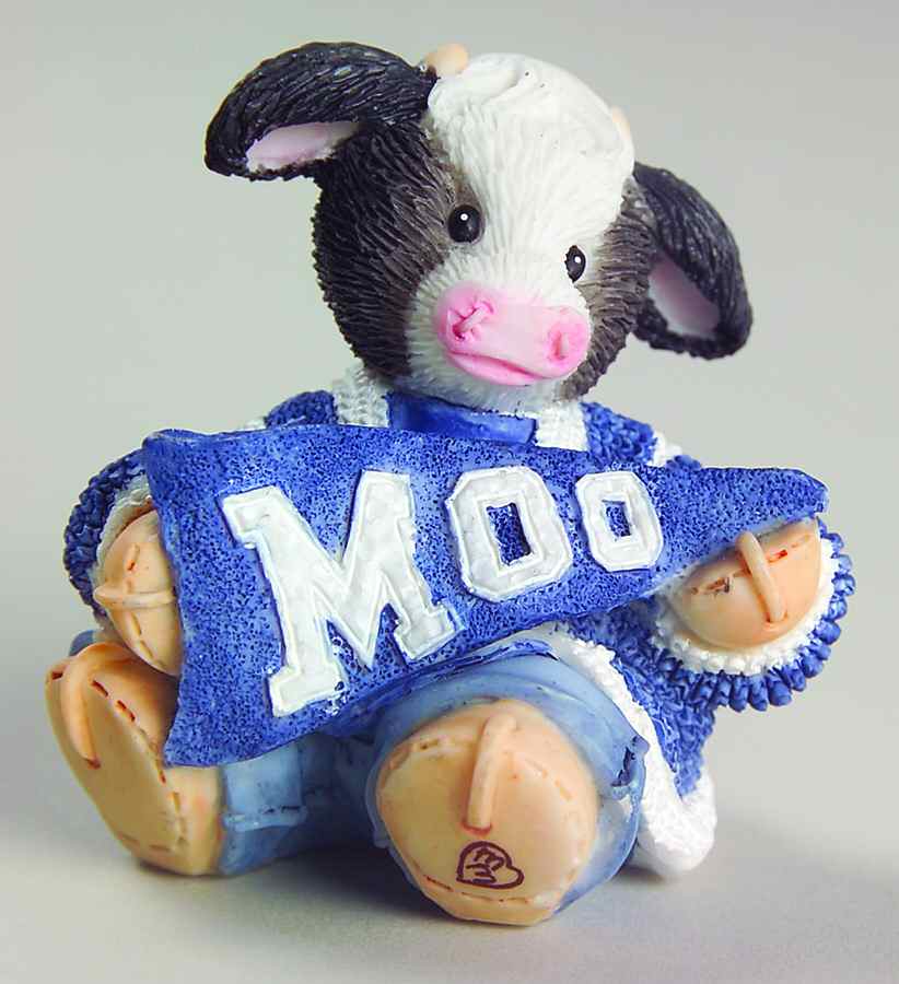 Be Moo To Your School Blue/White - Boxed by Enesco-1