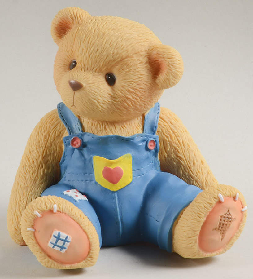 Toybox Teddies Frankie-The Farm Bear Bank - No Box by Enesco-1