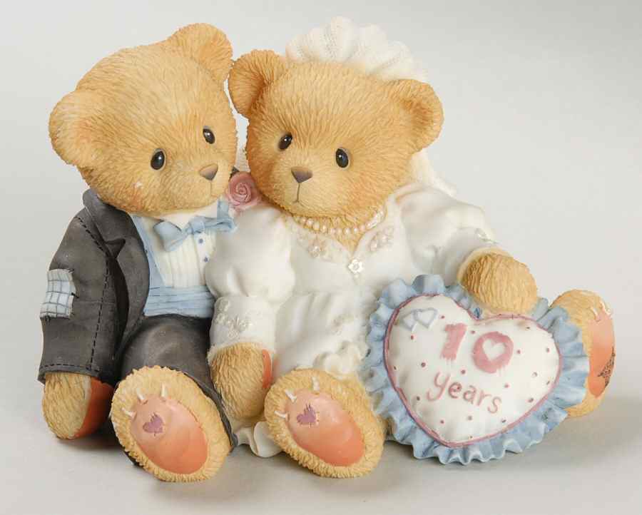 Anniversary Figurines Decade Teddy Bear Love - Boxed by Cherished Teddies-1