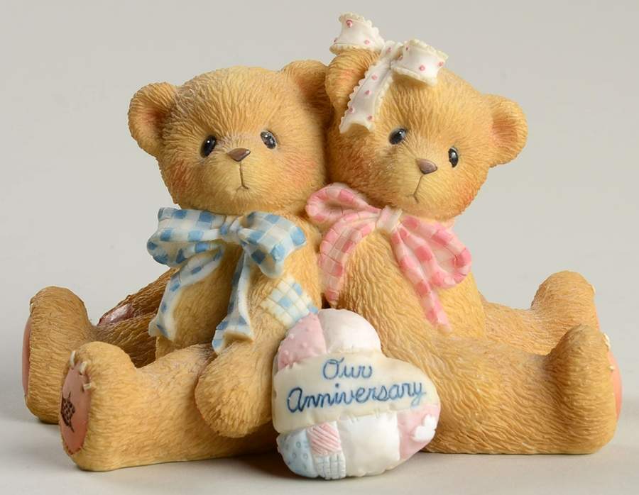 Anniversary Figurines Anniversary-You Grow More Dear With Each - Boxed by Cherished Teddies-1