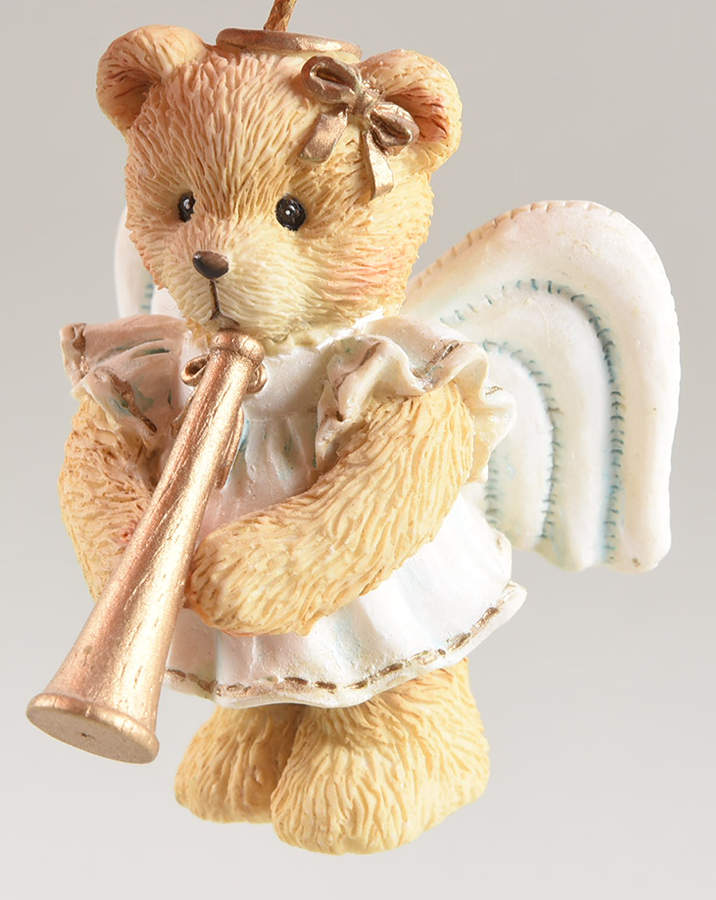 Cherished Teddies Ornament Angel With Trumpet - Boxed by Enesco-1