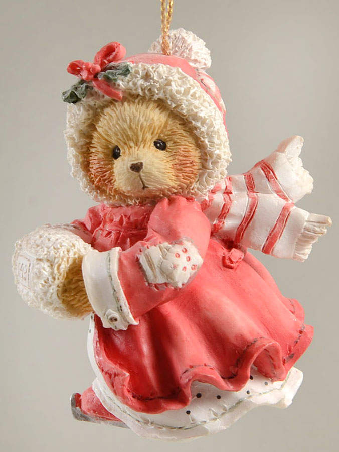 Cherished Teddies Annual Ornament Girl With Muff - With Box by Enesco-1