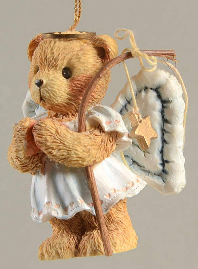 Cherished Teddies Ornament Angel With Folded Hands - Boxed by Enesco-1