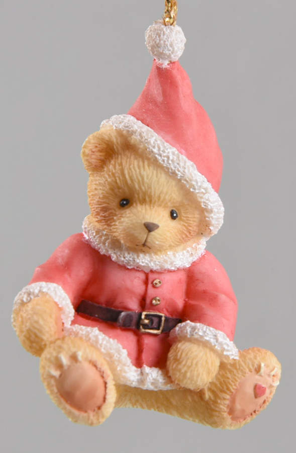 Cherished Teddies Ornament Santa Bear - Boxed by Enesco-1