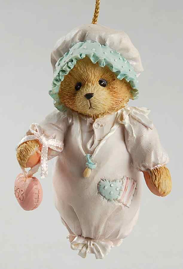 Cherished Teddies Ornament Baby Girls First Christmas - No Box by Enesco-1