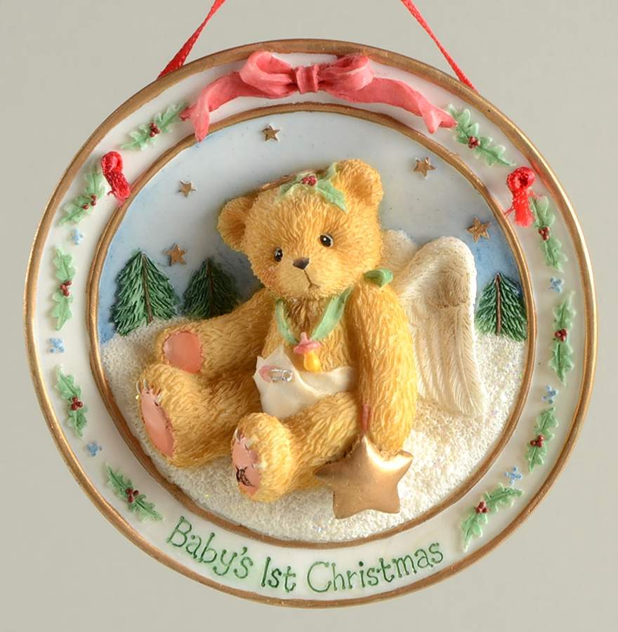 Cherished Teddies Ornament Baby's First Christmas - No Box by Enesco-1