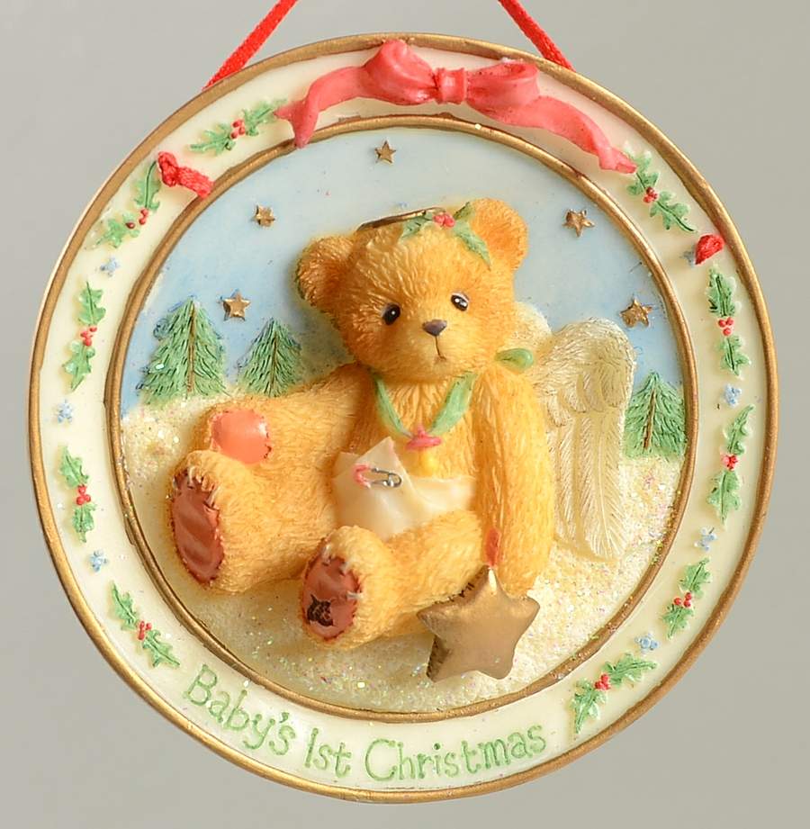 Cherished Teddies Ornament Baby's First Christmas - No Box by Enesco-1
