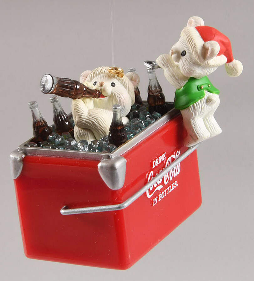 Coca Cola Ornaments I Can Bear-Ly Wait For A Coke - No Box by Enesco-1