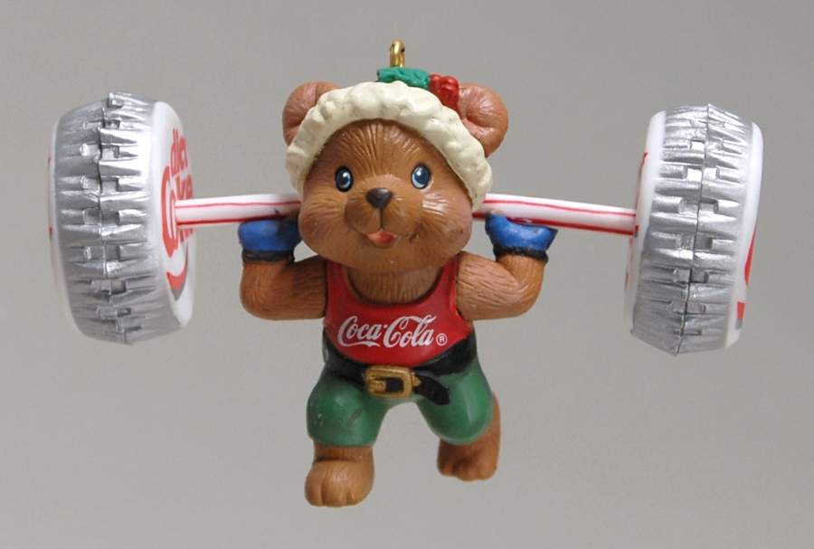 Coca Cola Ornaments Can't Weight For The Holidays - Boxed by Enesco-1
