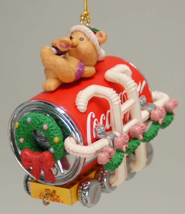 Coca Cola Ornaments On Track With Coke - Boxed by Enesco-1