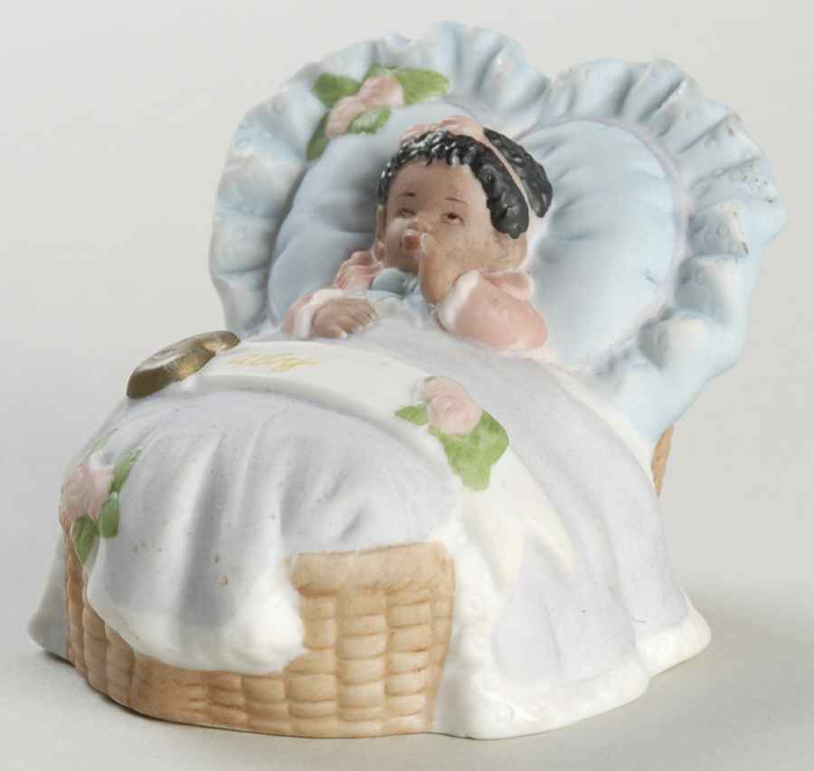 Growing Up Girls African American Baby Figurine - No Box by Enesco-1