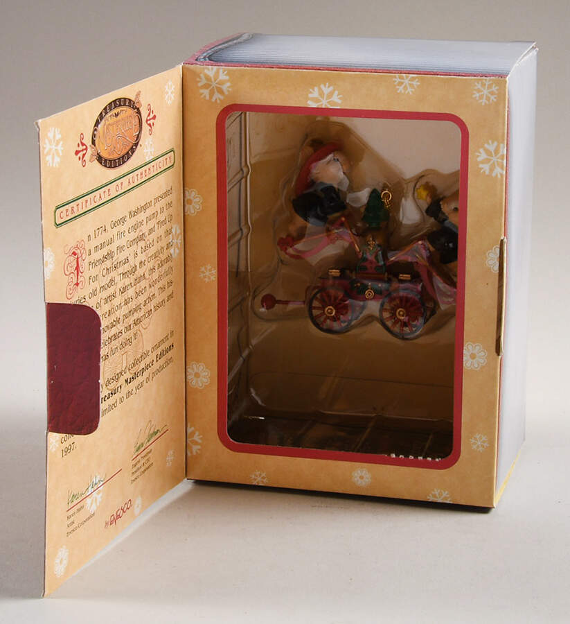 Treasury of Christmas Ornaments Fired Up For Christmas - With Box Bx358 by Enesco-1