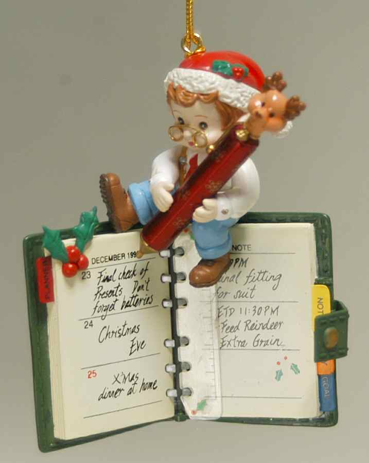 Treasury of Christmas Ornaments An Appointment With Santa - Boxed by Enesco-1