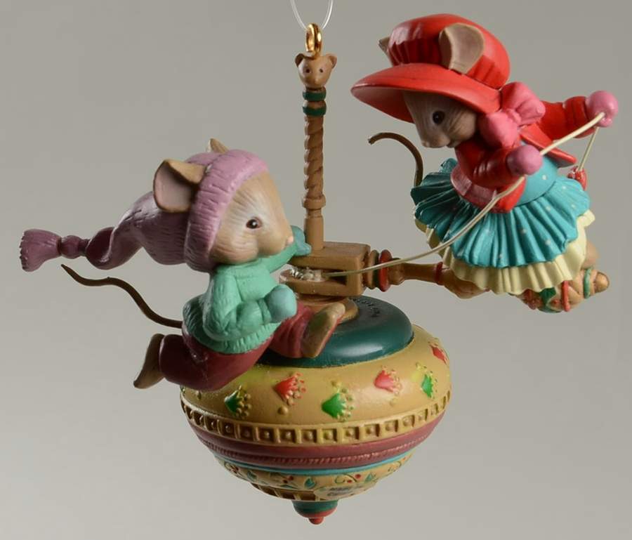 Treasury of Christmas Ornaments Spinning Christmas Dreams - No Box 108 by Enesco-1