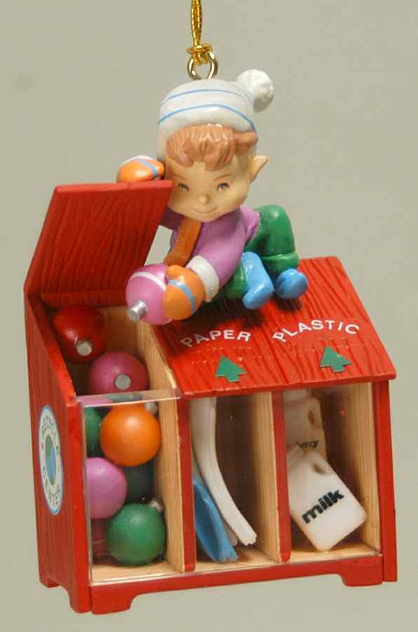 Treasury of Christmas Ornaments Get In The Spirit, Recycle - No Box by Enesco-1