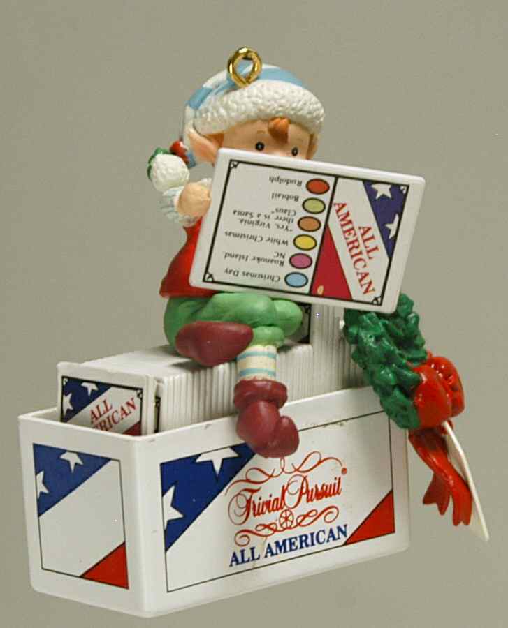 Treasury of Christmas Ornaments Answering Christmas Wishes-Trivial Pursu - Boxed by Enesco-1
