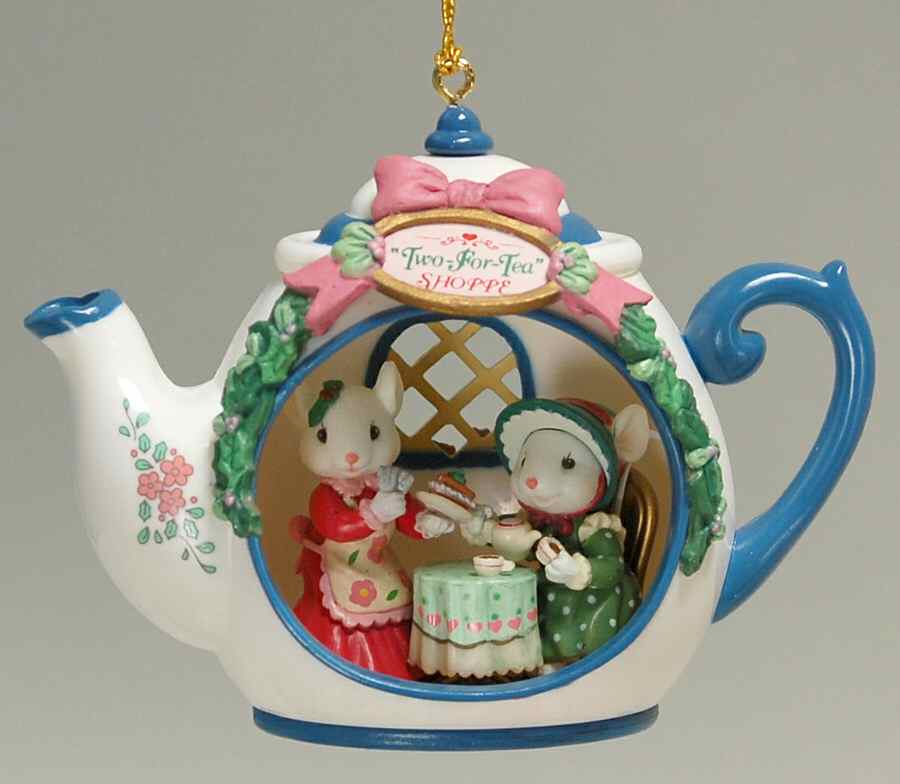 Treasury of Christmas Ornaments Friends Are Tea-Rrific 1996 - Boxed by Enesco-1