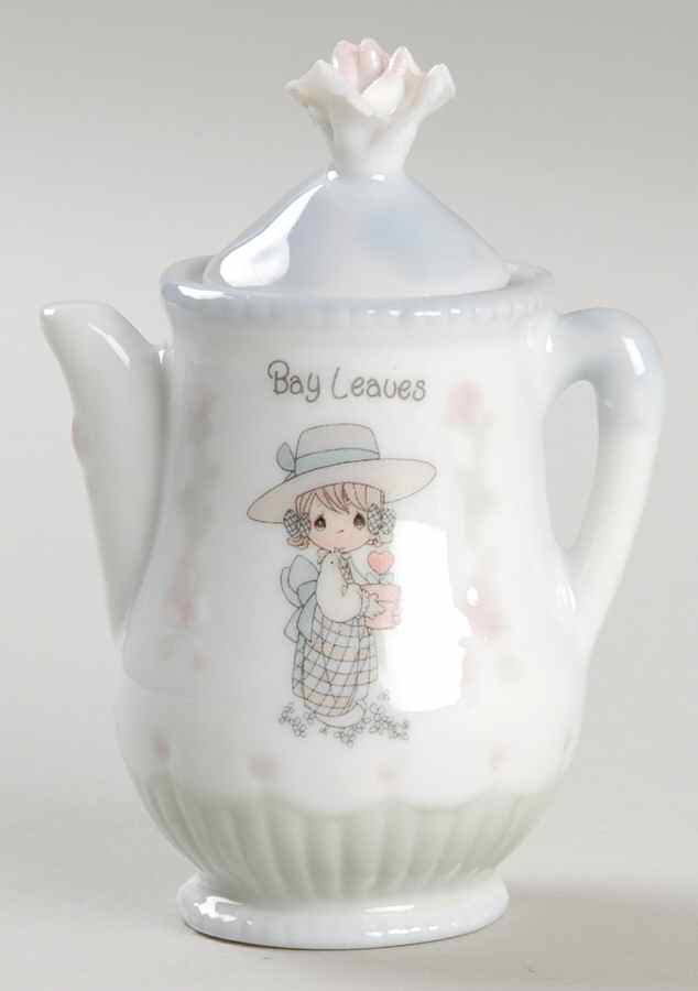 Precious Moments Spice Jars Bay Leaves - Spice Jar Set-Ind Jar-Motif 2 by Enesco-1