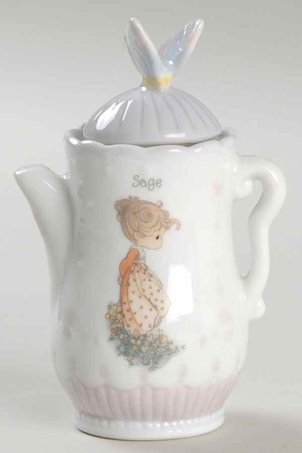 Precious Moments Spice Jars Sage - Spice Jar Set-Ind Jar-Motif 17 by Enesco-1