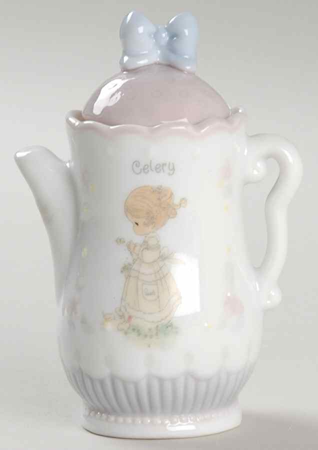 Precious Moments Spice Jars Celery - Spice Jar Set-Ind Jar-Motif 15 by Enesco-1