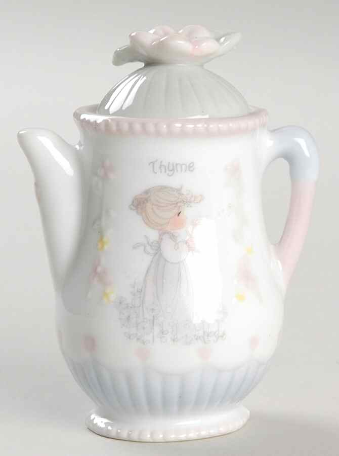 Precious Moments Spice Jars Thyme - Spice Jar Set-Ind Jar-Motif 10 by Enesco-1
