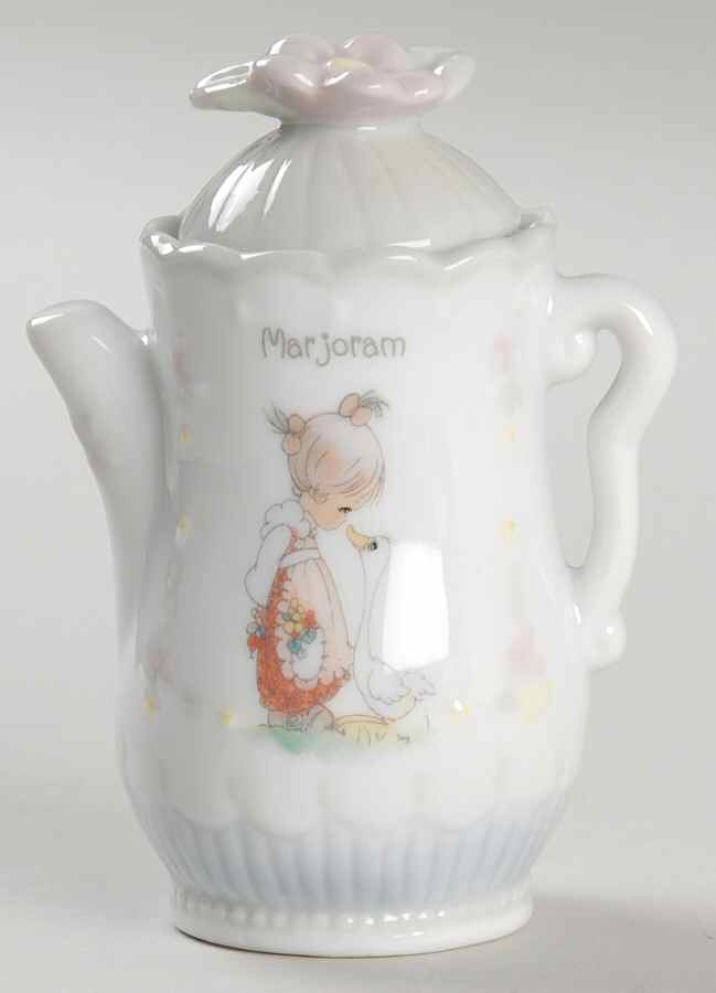 Precious Moments Spice Jars Marjoram - Spice Jar Set-Ind Jar-Motif 1 by Enesco-1