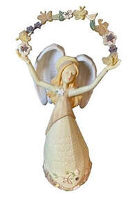 Foundations Angel With Garland - No Box by Enesco-1
