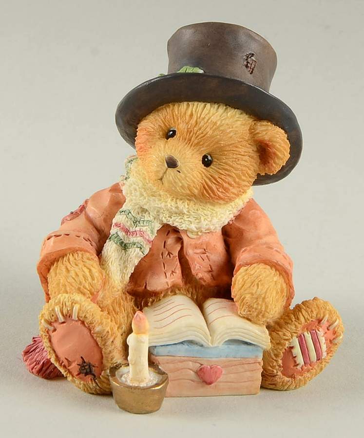 Dickens Village-Cherised Teddies Bear Cratchit - No Box by Enesco-1