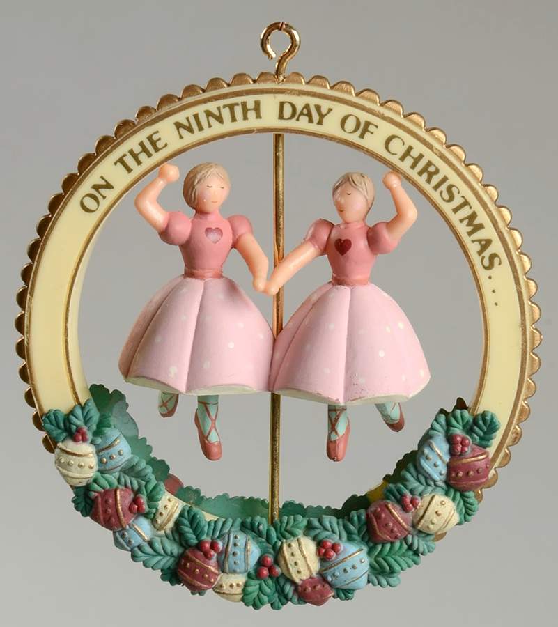 Twelve Days of Christmas Nine Dancers Dancing - No Box by Enesco-1