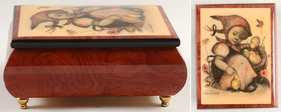 Hummel Music Box Chick Girl - Boxed by Ercolano-1