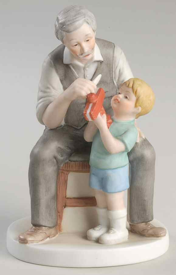 Grandfather & Grandson The Finishing Touch - No Box by Enesco-1